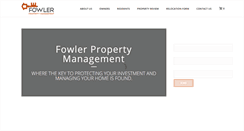 Desktop Screenshot of fowlerpropertymgmt.com