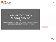 Tablet Screenshot of fowlerpropertymgmt.com